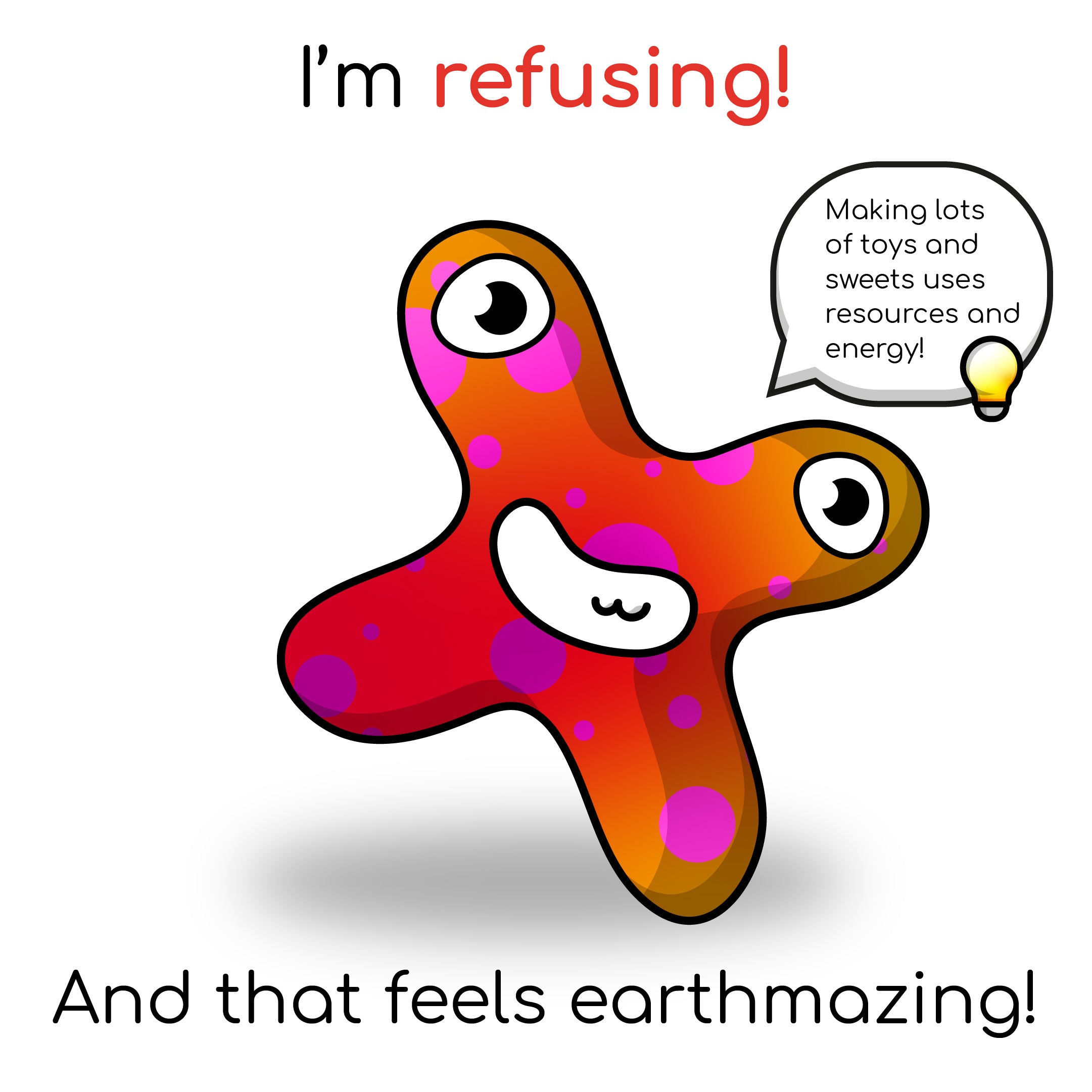 Refuse character from the That Feels Earthmazing climate change book