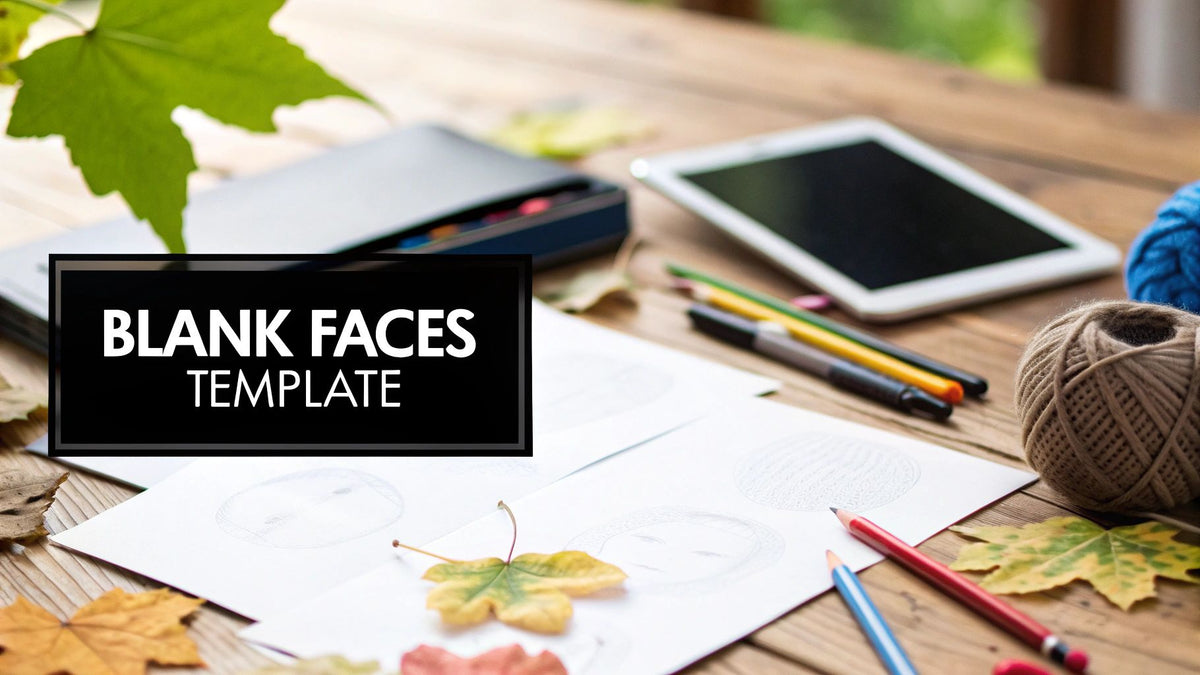 Using a Blank Faces Template to Nurture Emotions – Little Fish Books