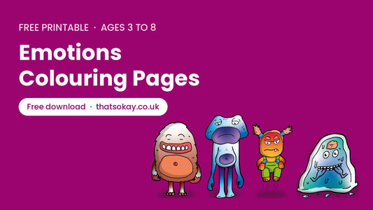 Free Emotions Colouring Pages for Kids (Printable PDF)