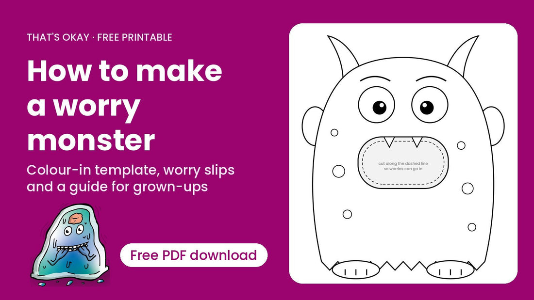 How to Make a Worry Monster (Free Printable Template)