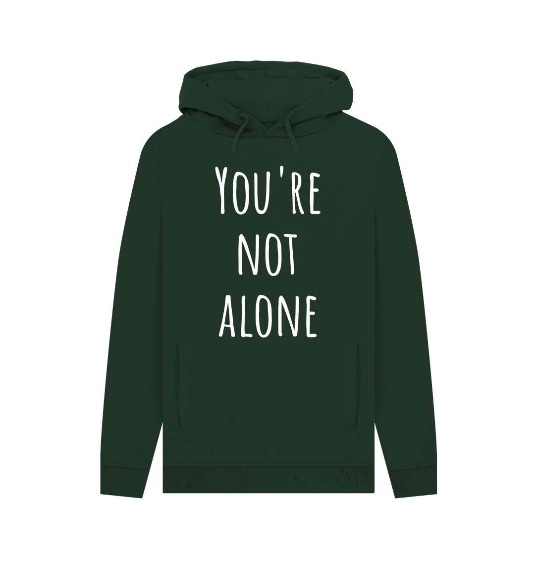 Evergreen You're Not Alone Organic Cotton Men's Pullover Hoodie