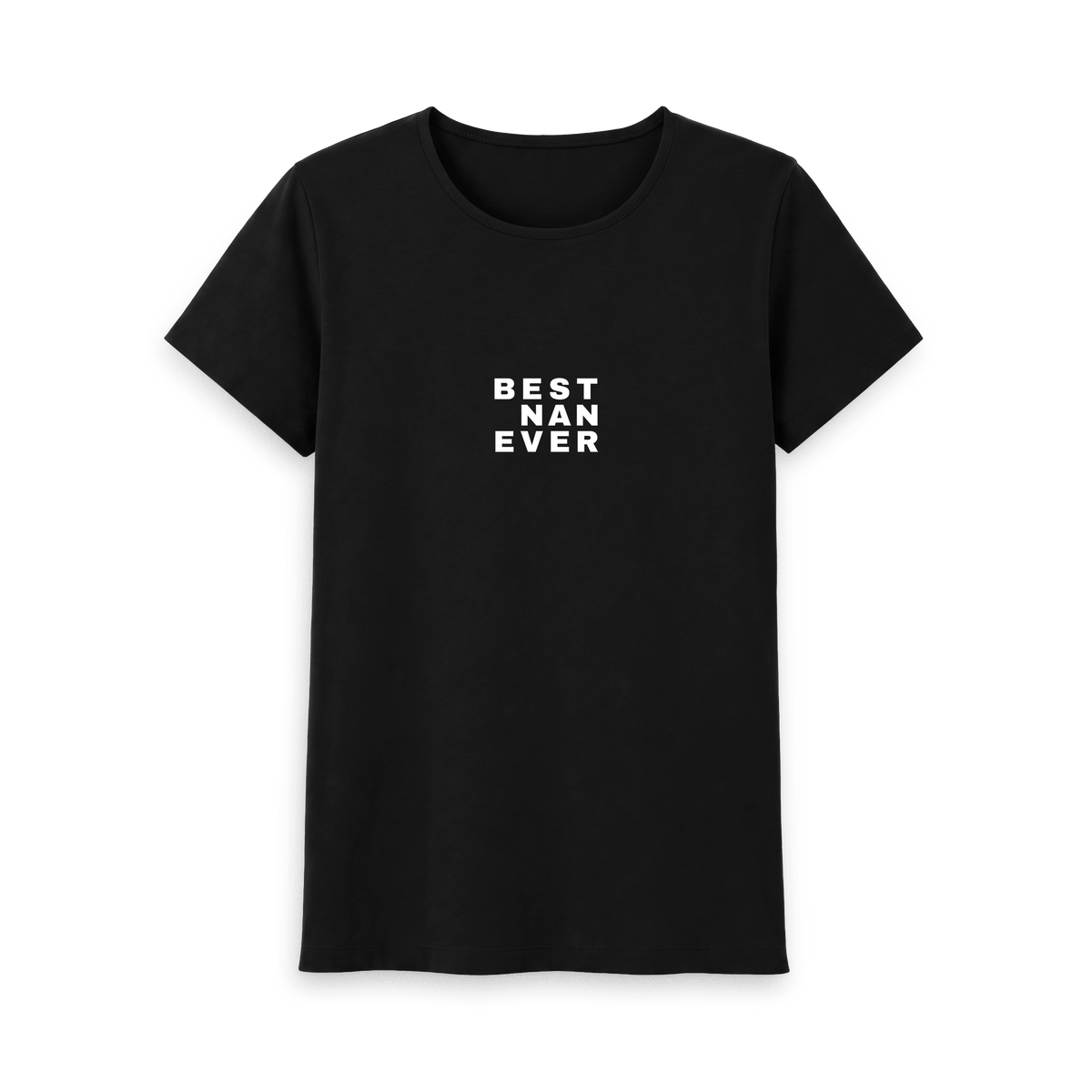 Black Printed T-shirt Front