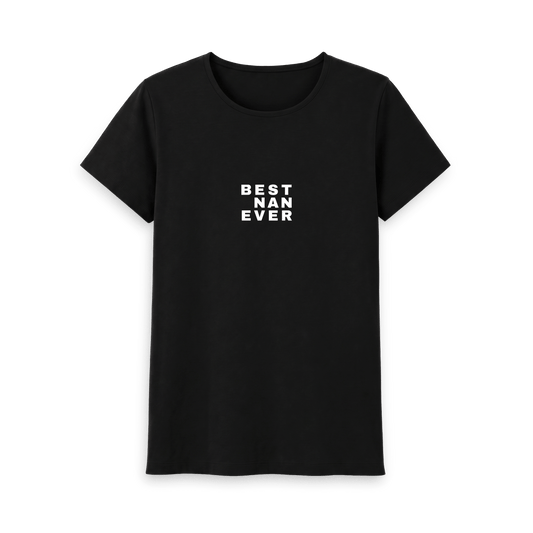 Black Printed T-shirt Front