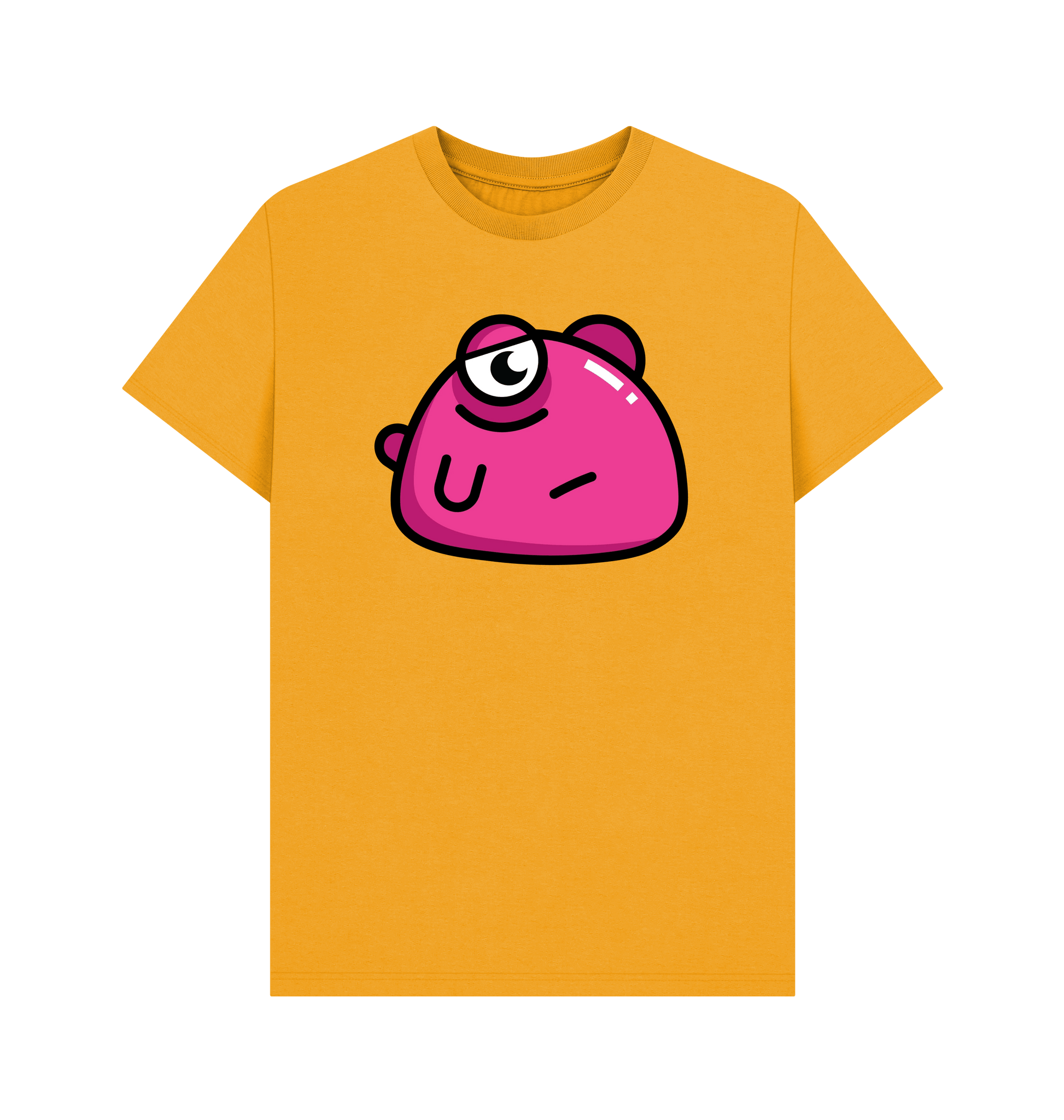 Mustard Printed T-shirt Front