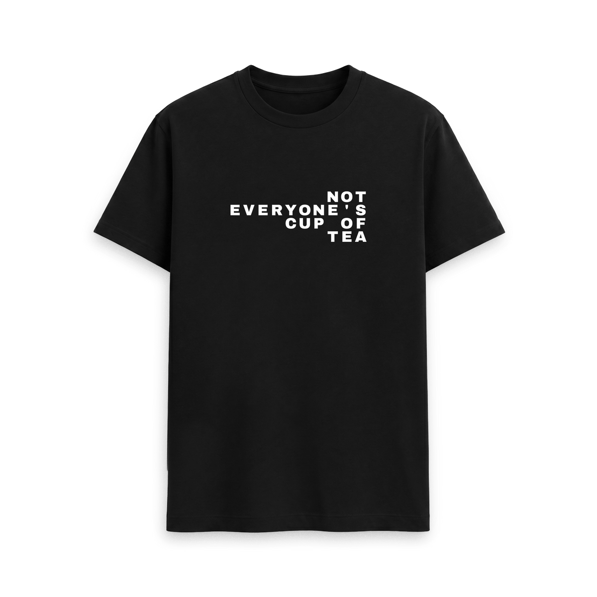Black Printed T-shirt Front