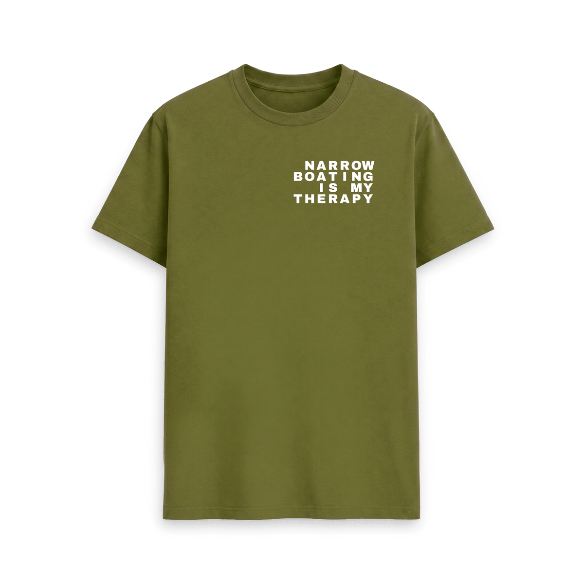 Moss Green Printed T-shirt Front