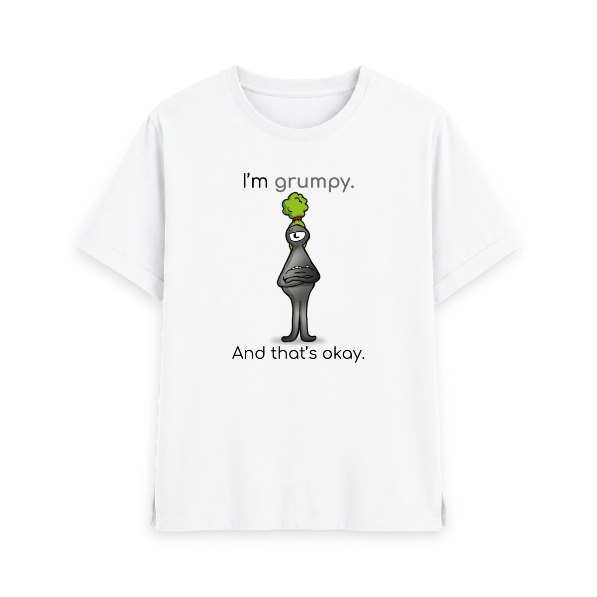 White Printed T-shirt Front