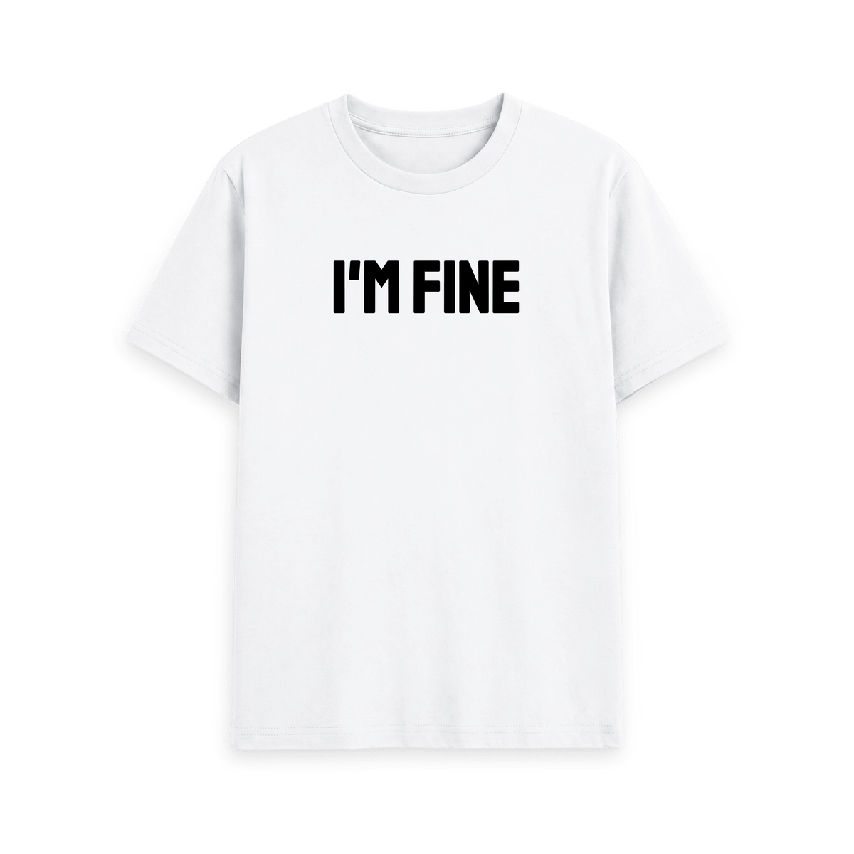 White Printed T-shirt Front