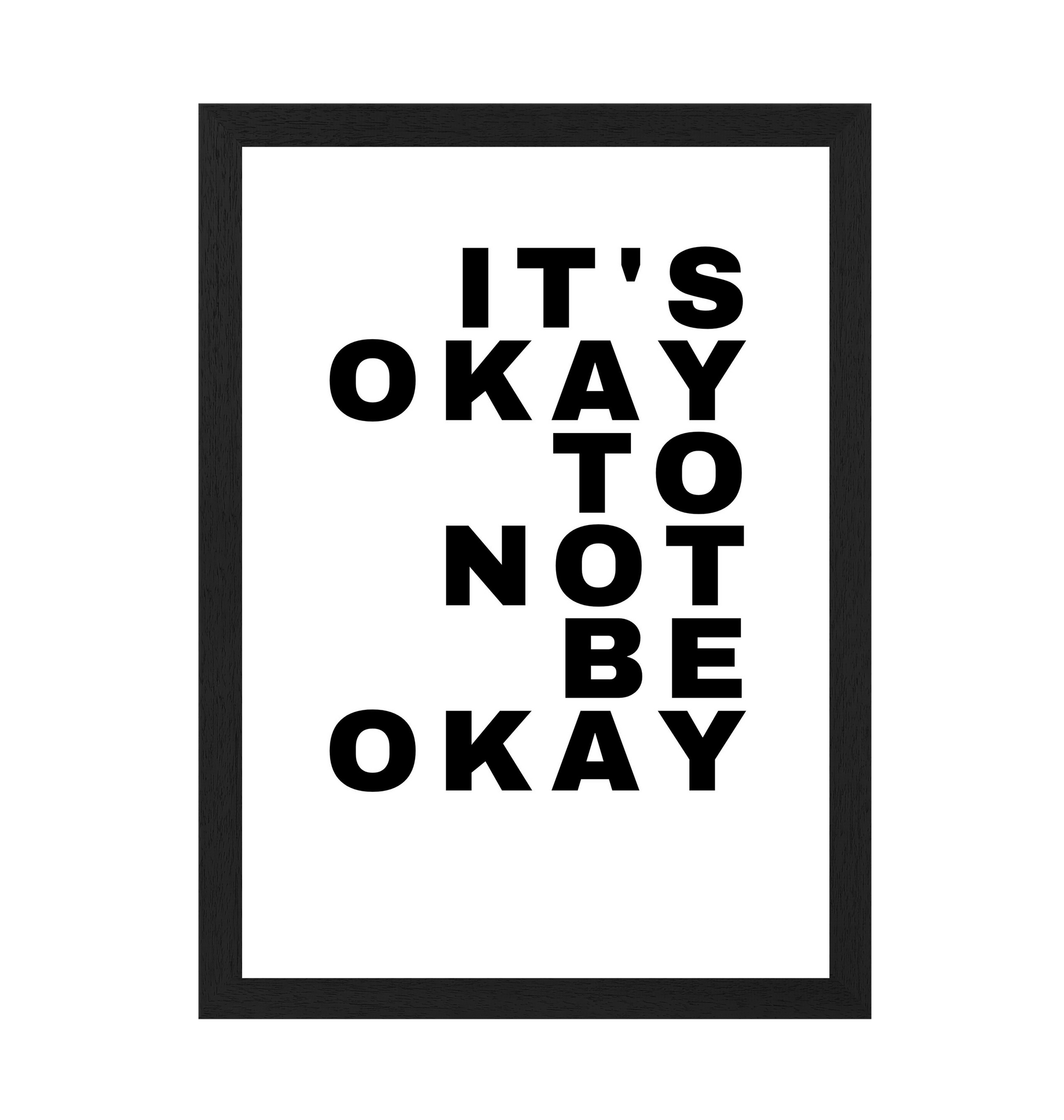 Black Frame Framed art print Front