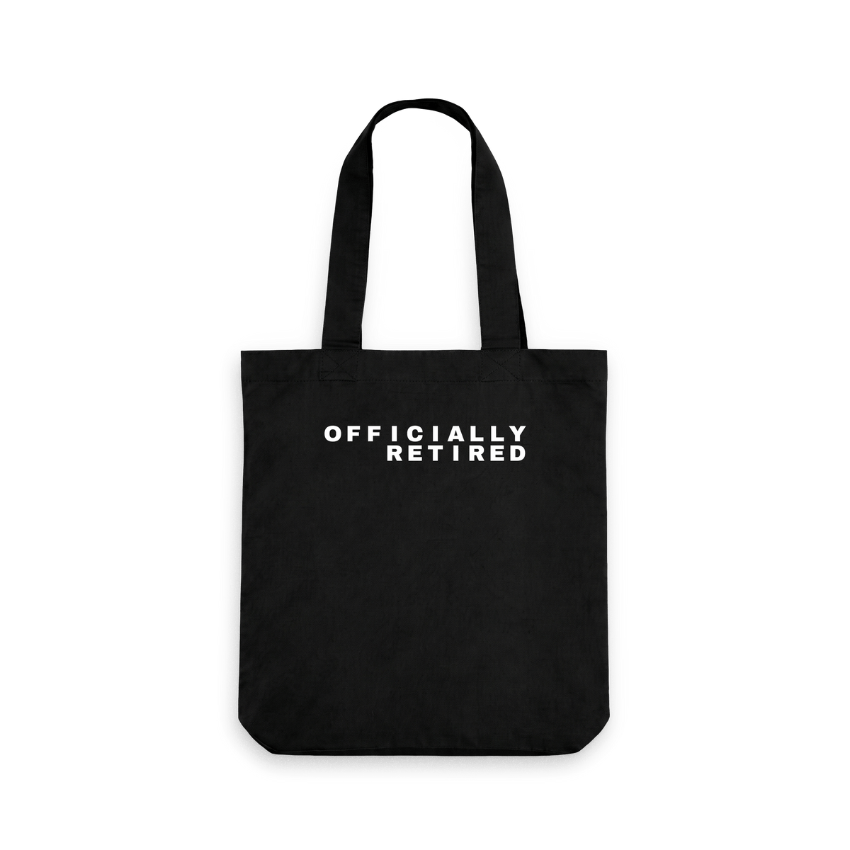 Black Printed Bag Front