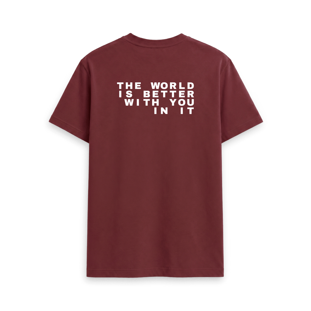 Red Wine Printed T-shirt Back