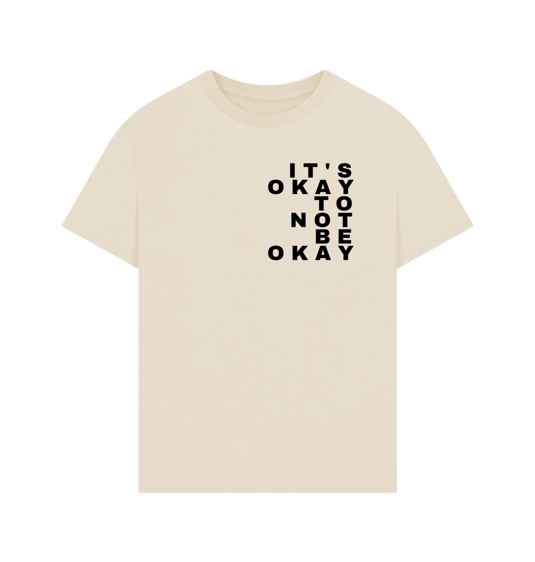 Oat It's Okay to Not Be Okay Mental Health Organic Cotton Oversized T-Shirt Men's