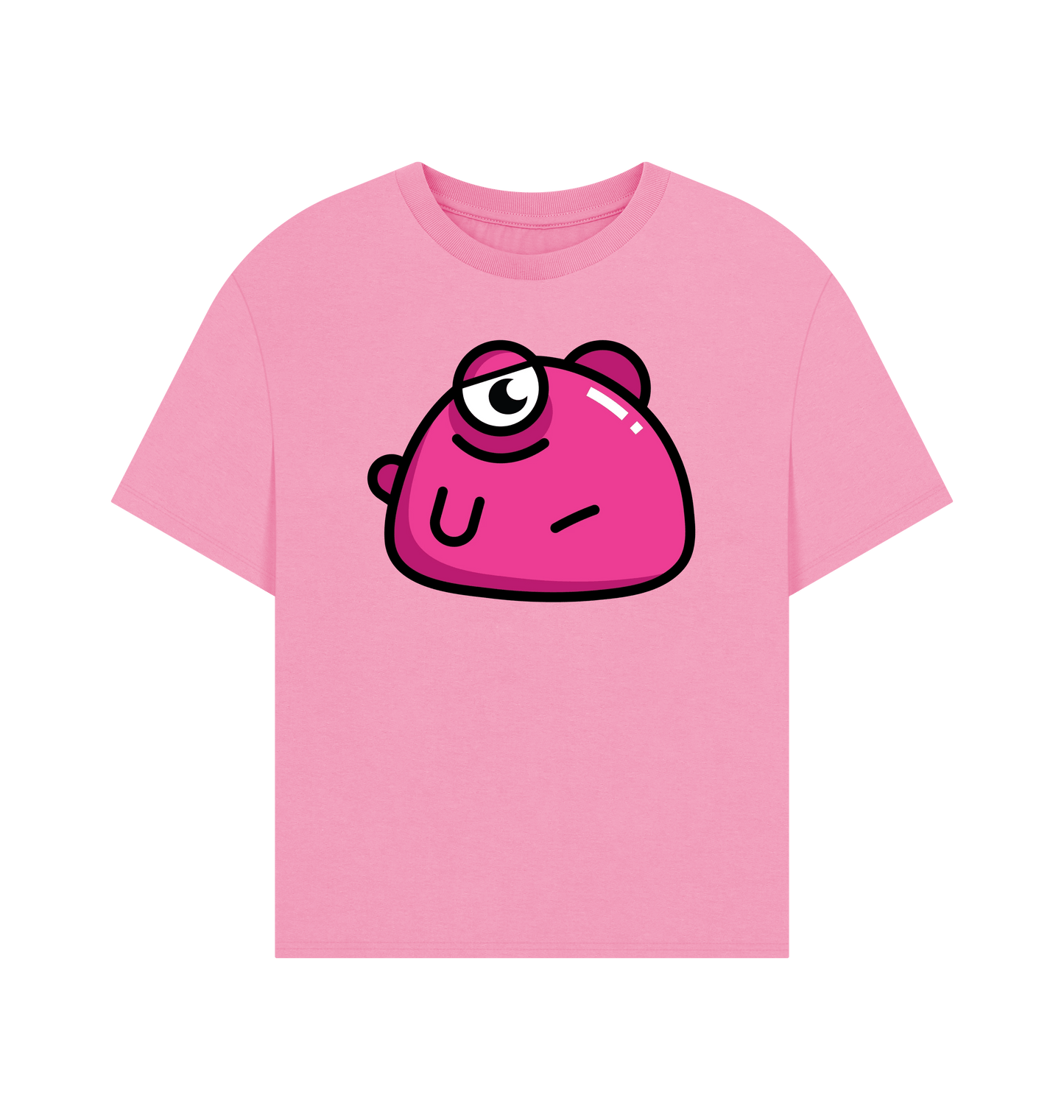 Rose Pink Printed T-shirt Front