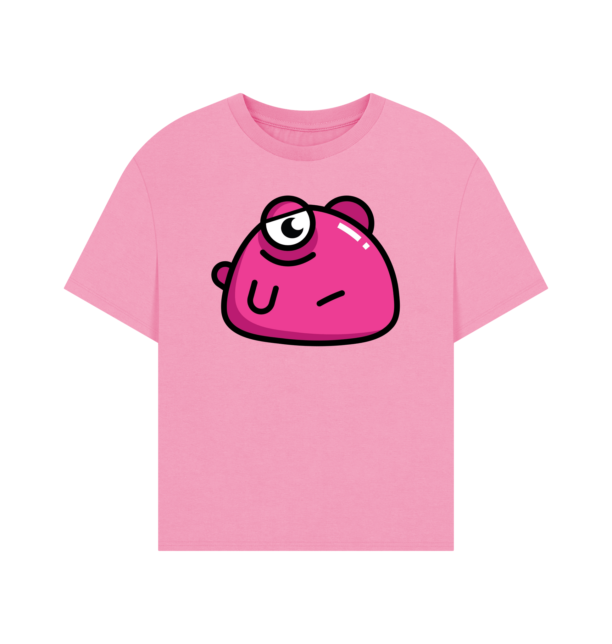 Rose Pink Printed T-shirt Front