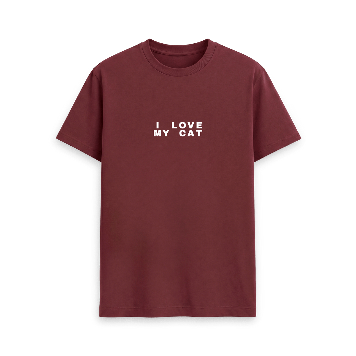 Red Wine Printed T-shirt Front