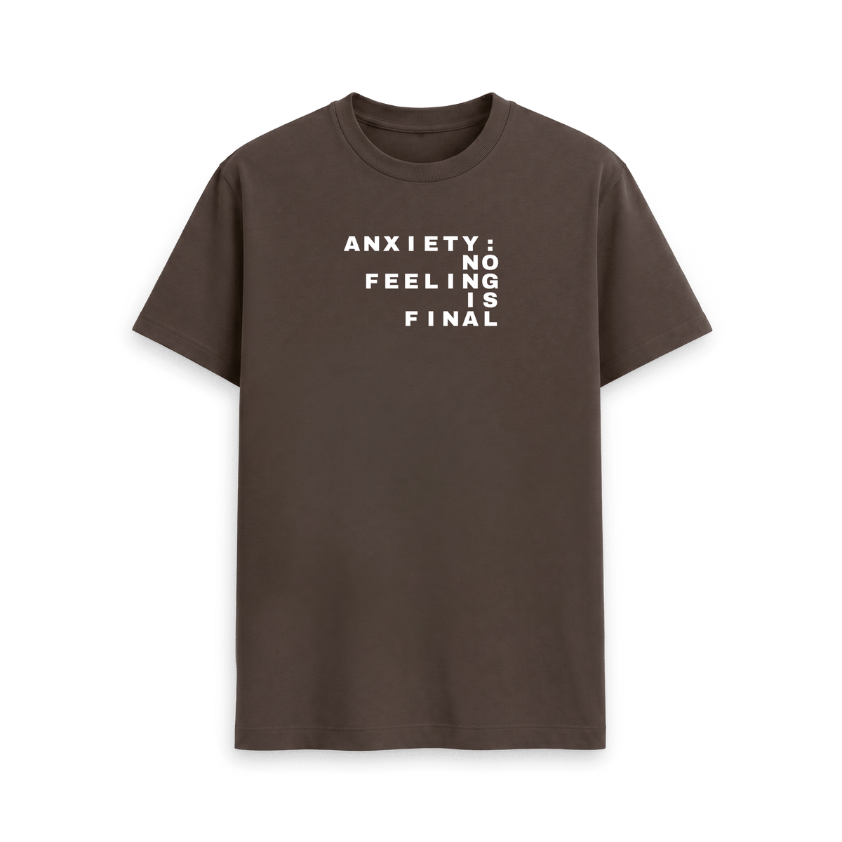 Chocolate Printed T-shirt Front