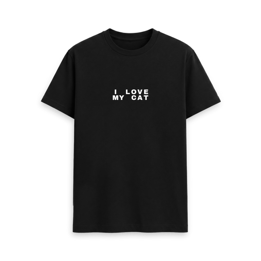Black Printed T-shirt Front