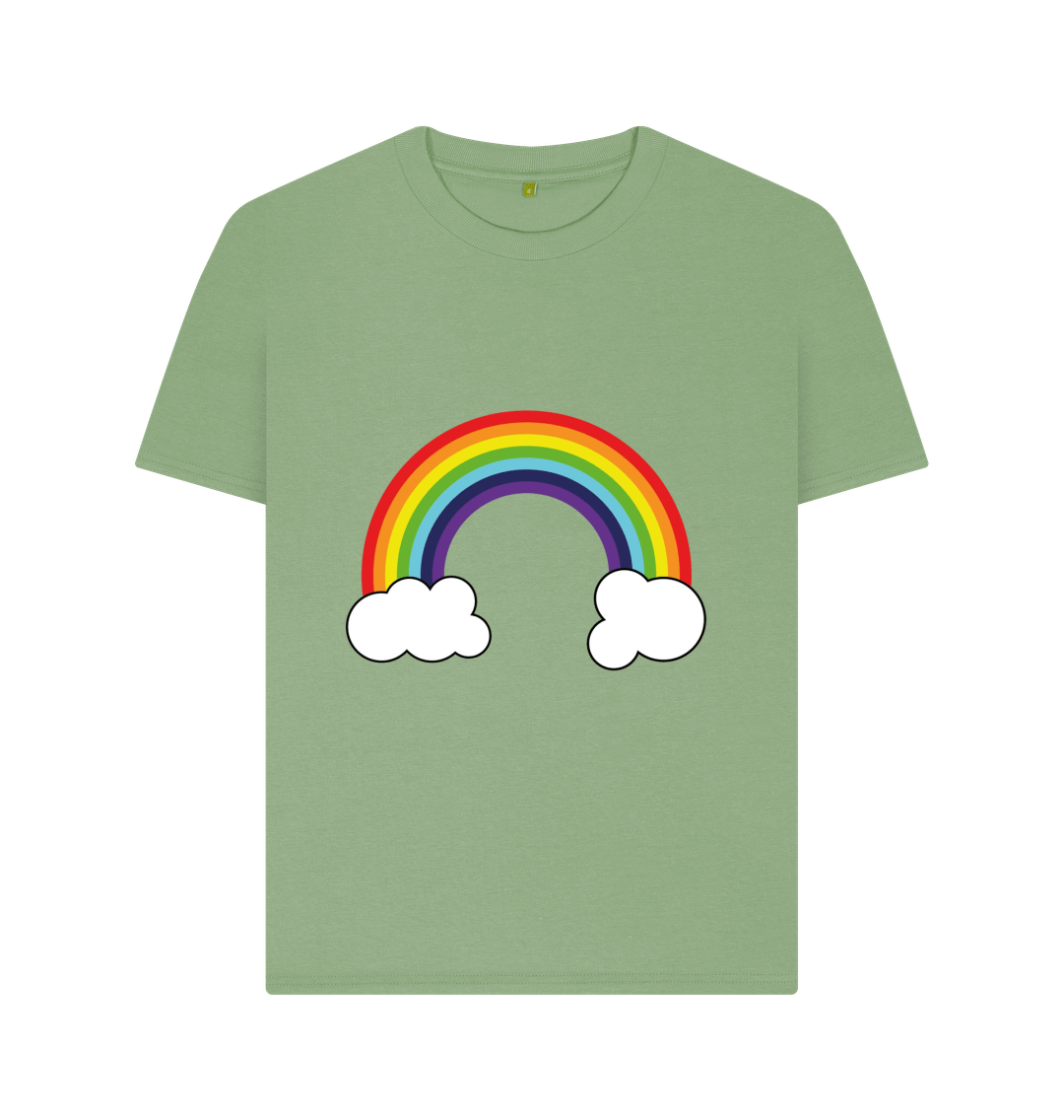 Sage Organic Cotton Rainbow Graphic Only Mental Health Women's T-Shirt