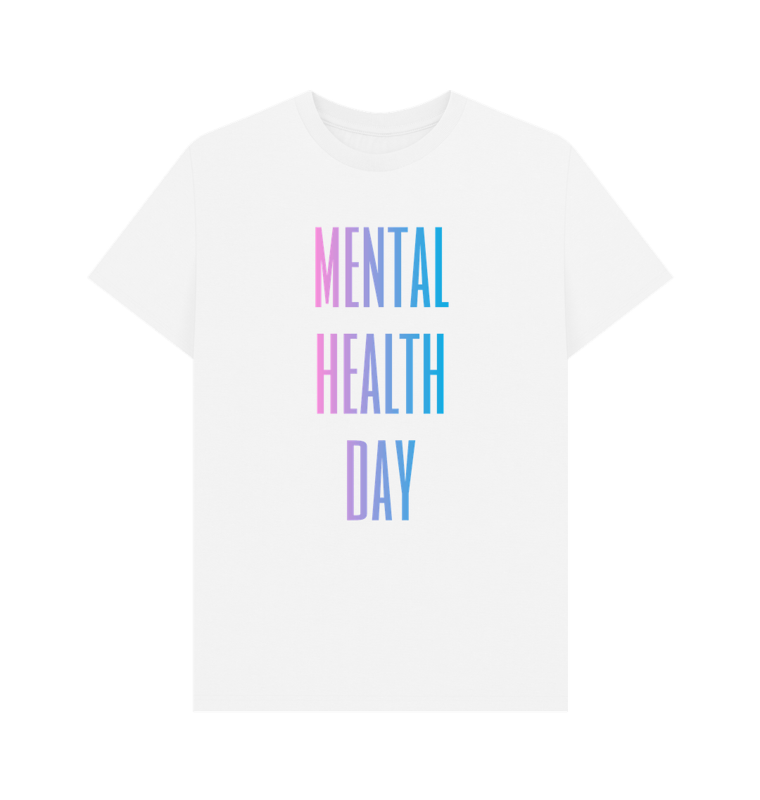 White Mental Health Day Clothing Men's Organic Cotton T-Shirt