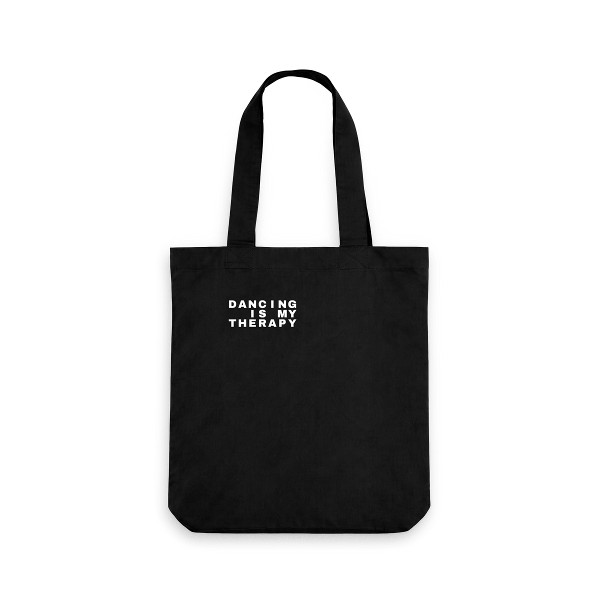 Black Printed Bag Front