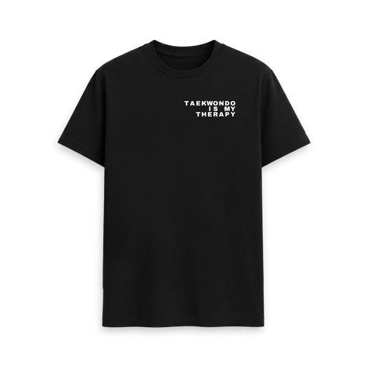 Black Printed T-shirt Front