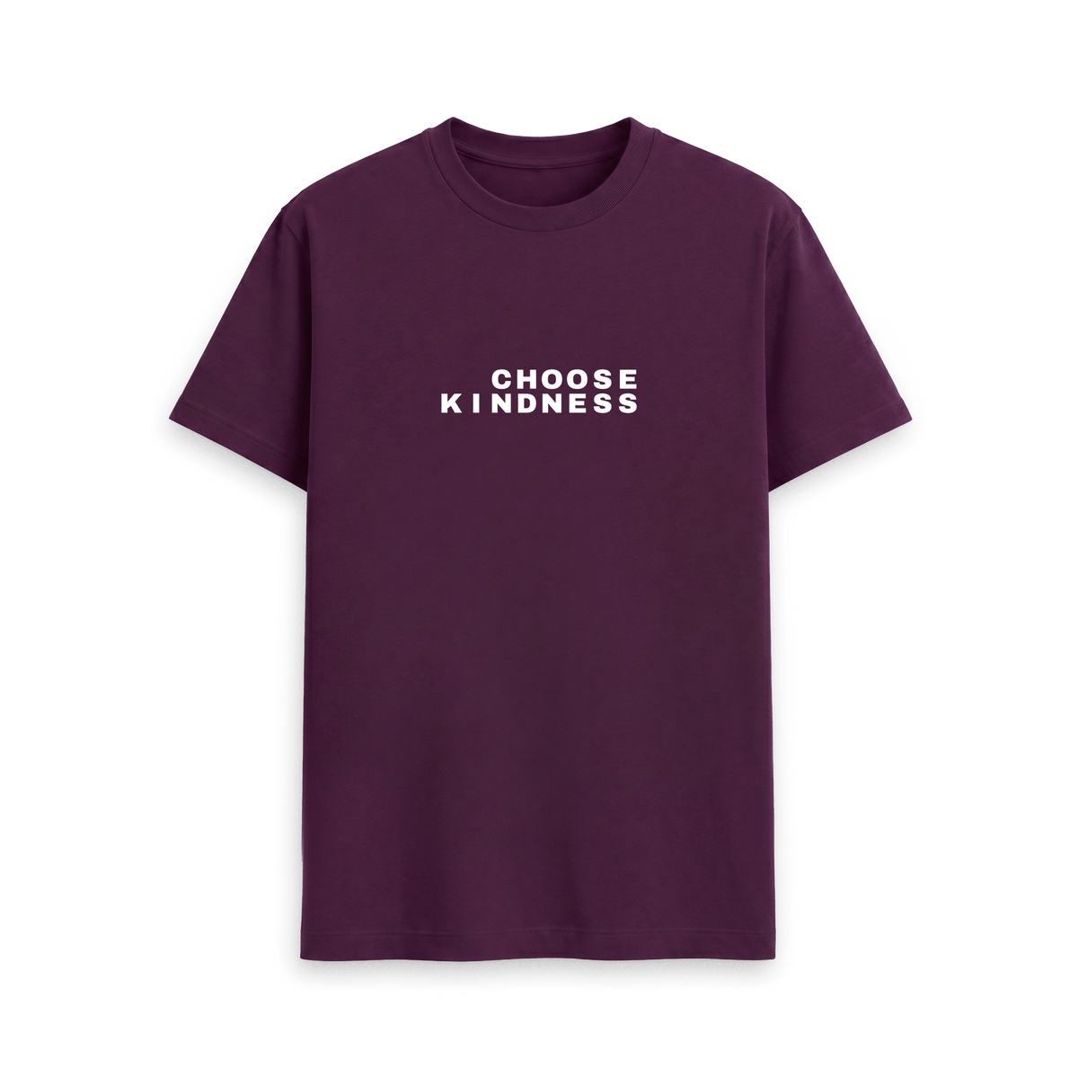 Purple Printed T-shirt Front