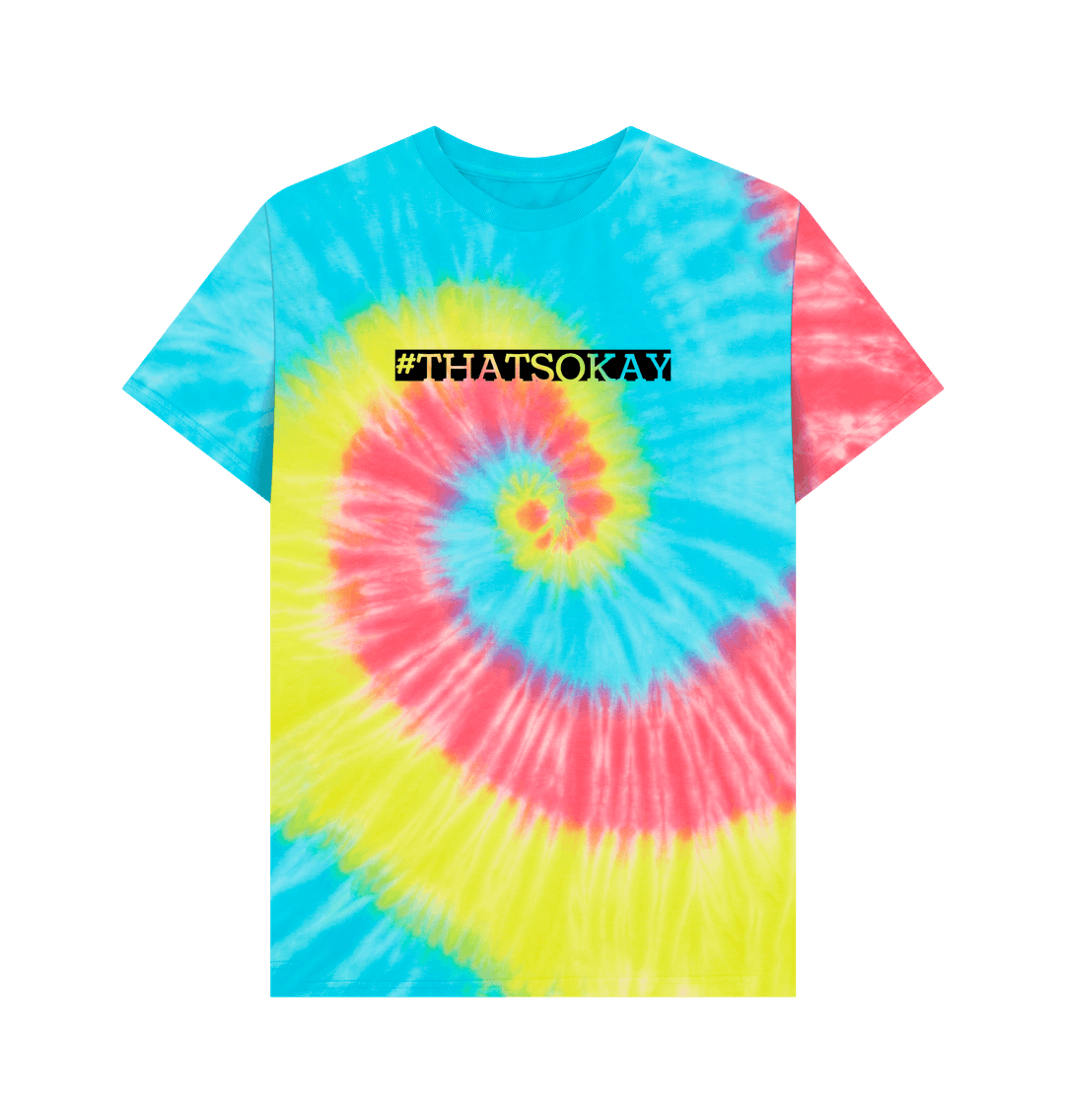 Tie Dye #ThatsOkay Men's Mental Health Organic Cotton T-shirt