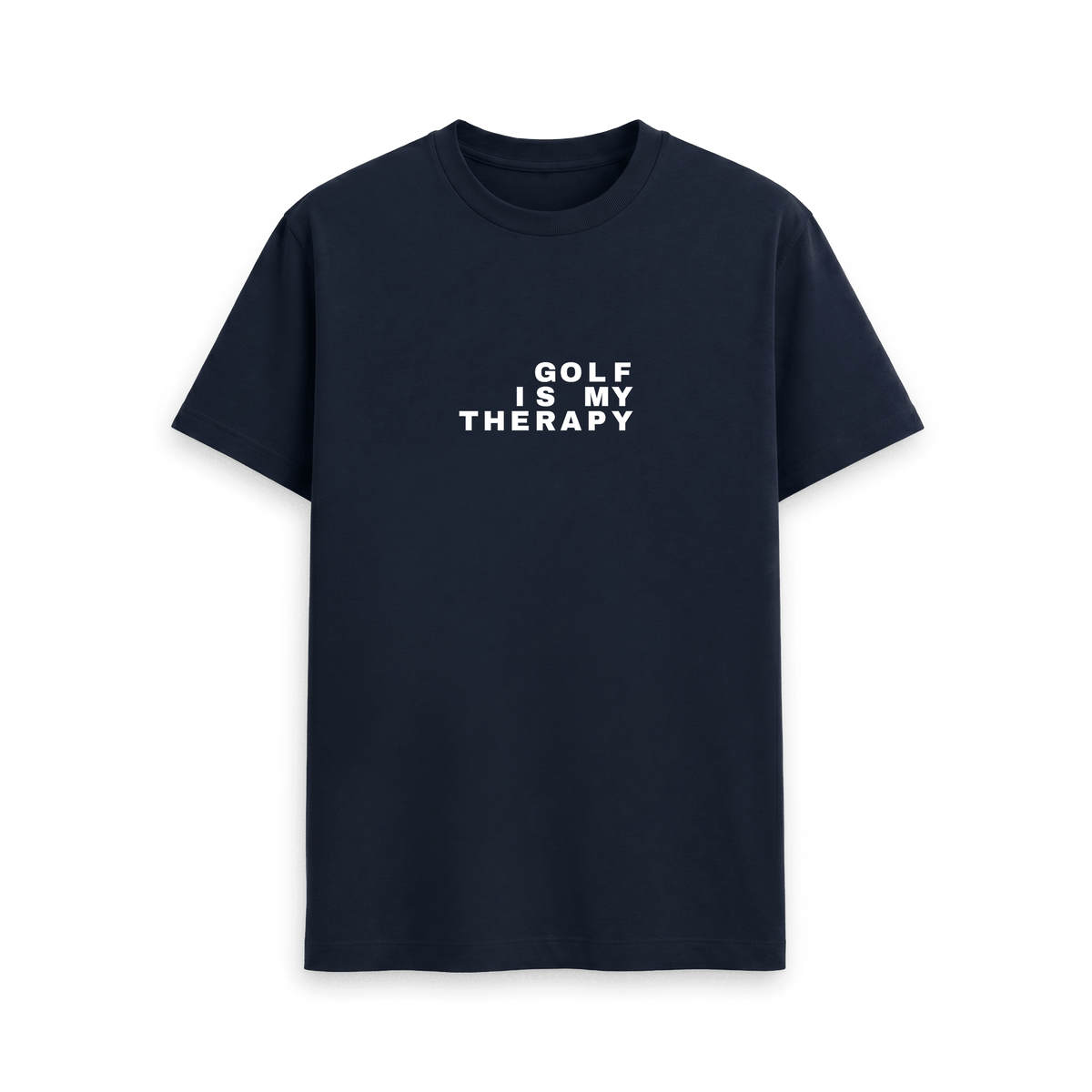 Navy Blue Printed T-shirt Front