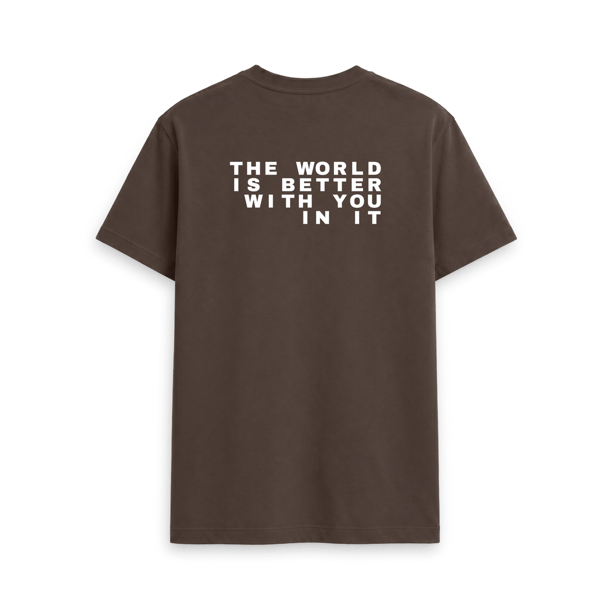 Chocolate Printed T-shirt Back