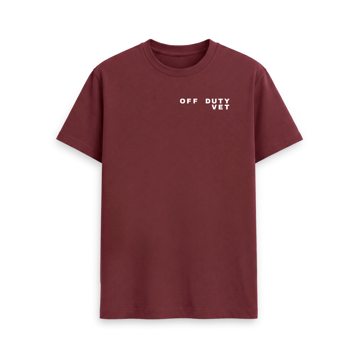 Red Wine Printed T-shirt Front