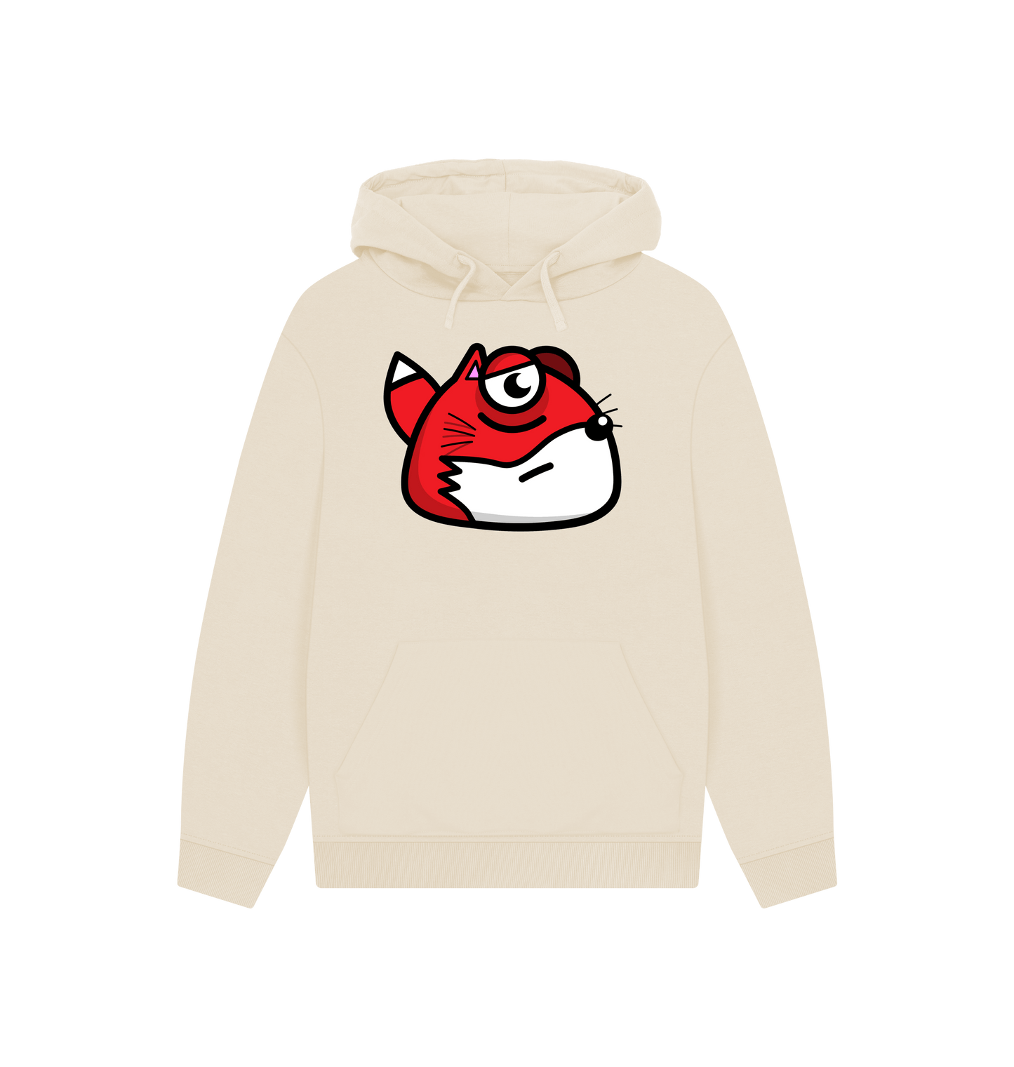 Oat Printed Hoody Front