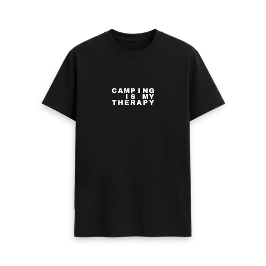 Black Printed T-shirt Front