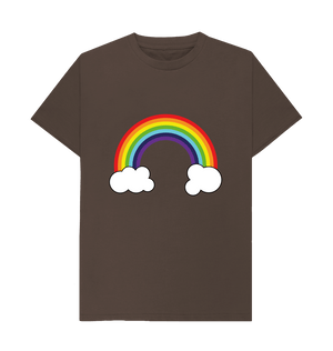 Chocolate Organic Cotton Rainbow Graphic Only Mental Health Men's T-Shirt