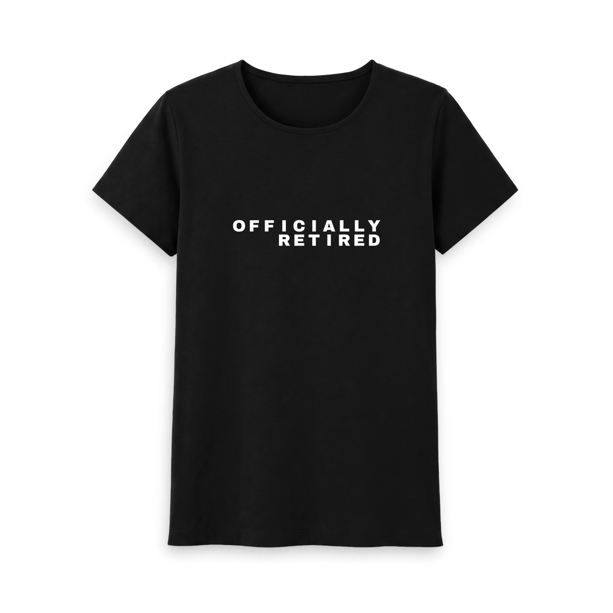 Black Printed T-shirt Front