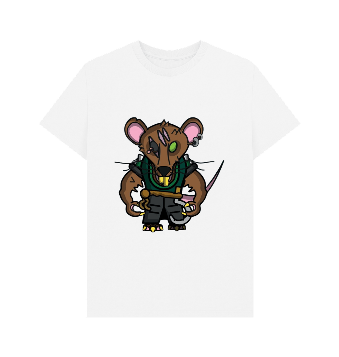 White Printed T-shirt Front