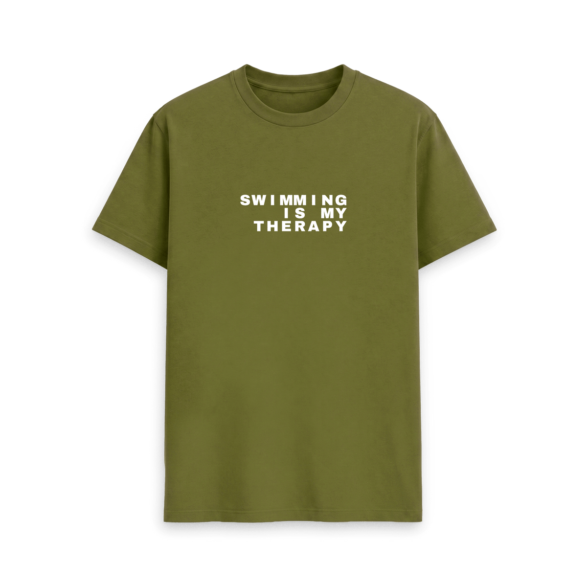 Moss Green Printed T-shirt Front