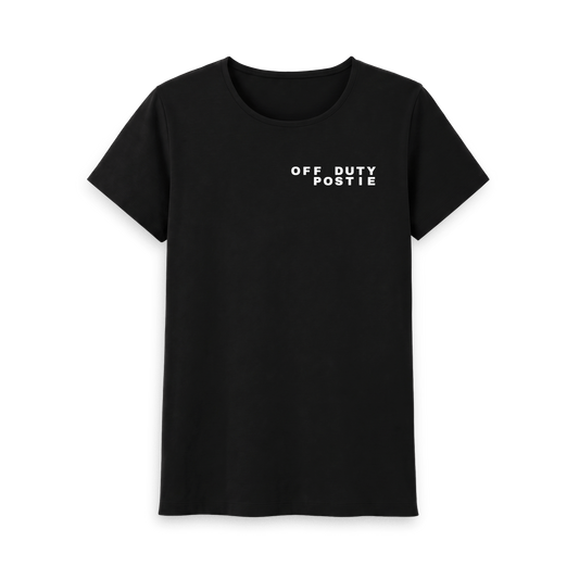 Black Printed T-shirt Front