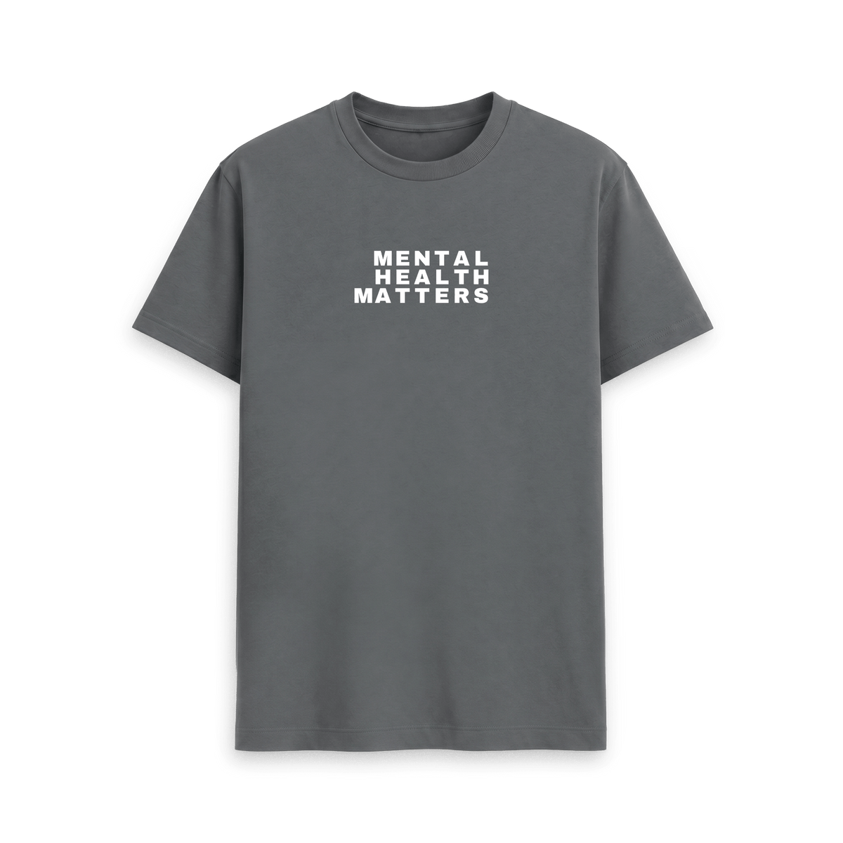 Slate Grey Printed T-shirt Front