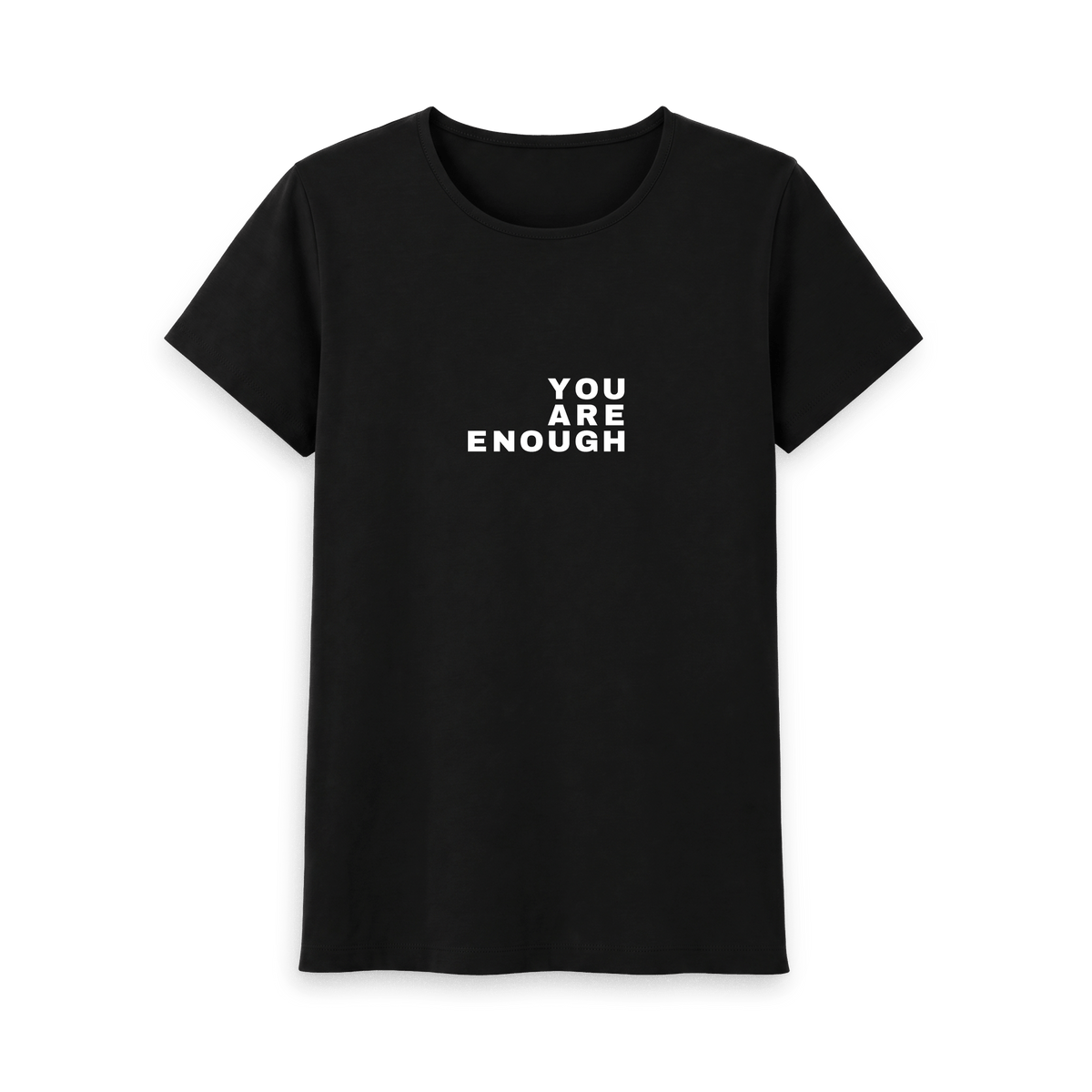 Black Printed T-shirt Front