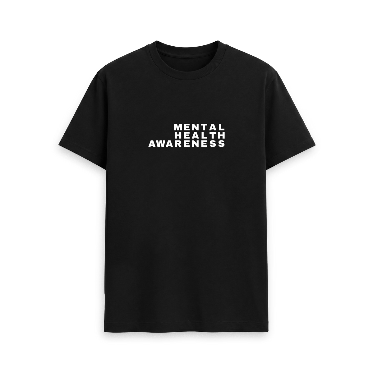 Black Printed T-shirt Front