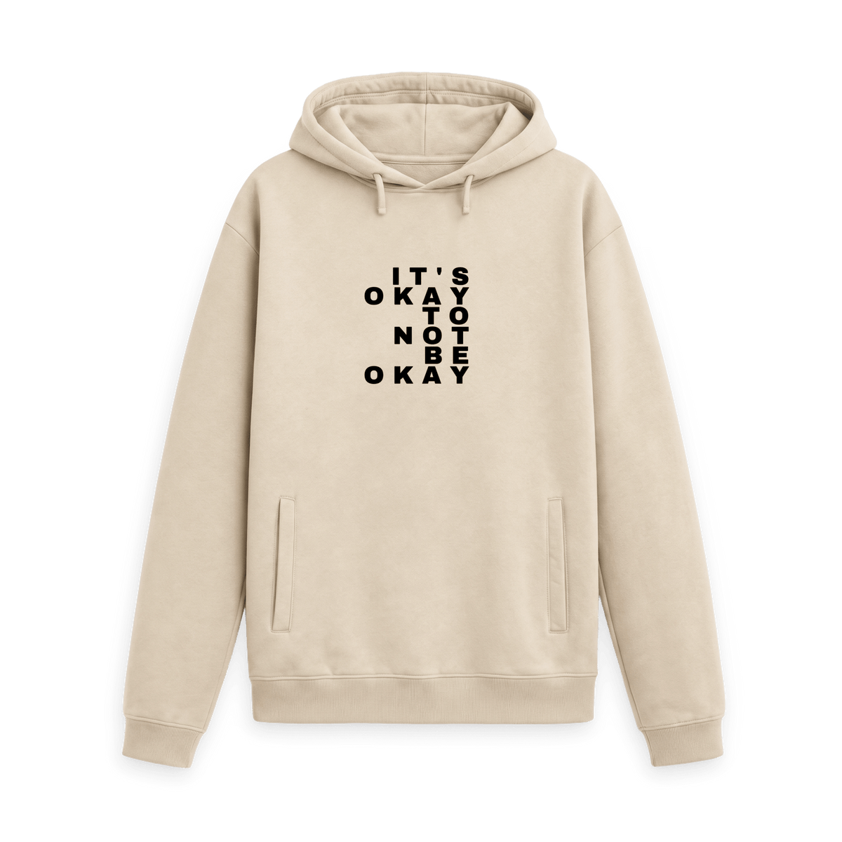 Oat Printed Hoody Front