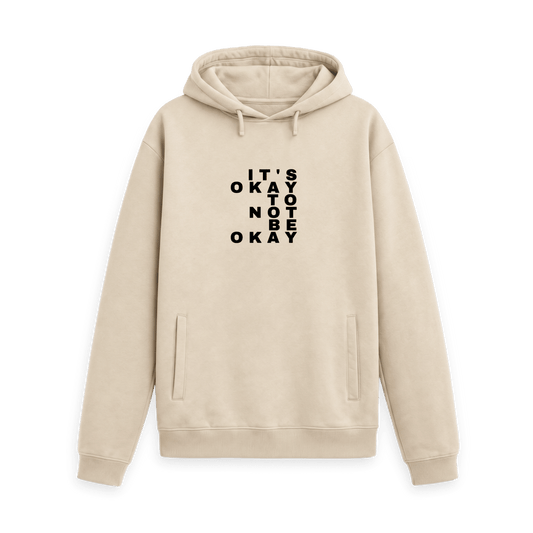 Oat Printed Hoody Front