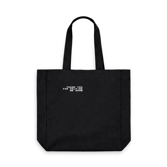 Black Printed Bag Front