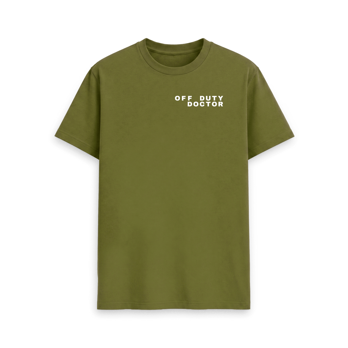 Moss Green Printed T-shirt Front