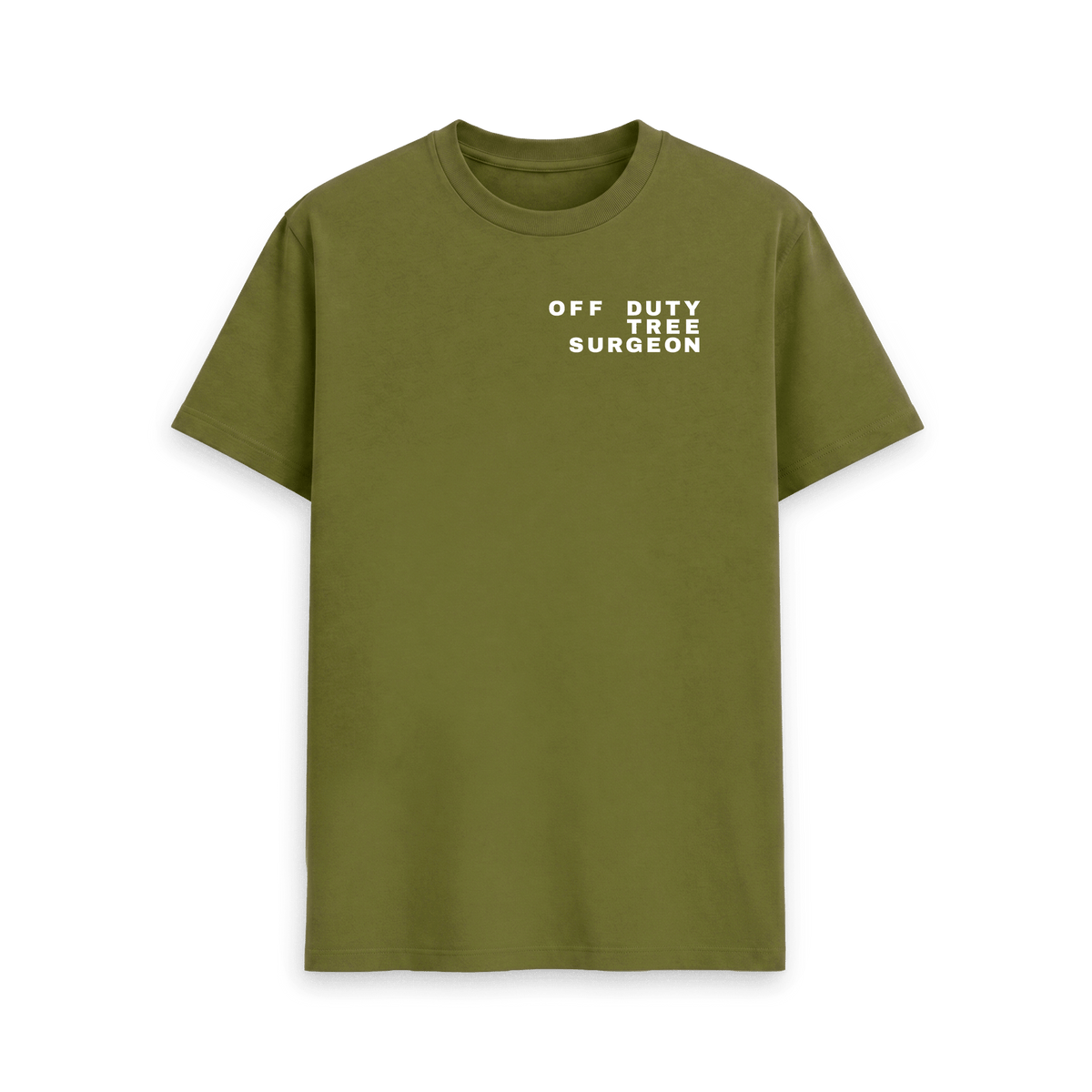Moss Green Printed T-shirt Front