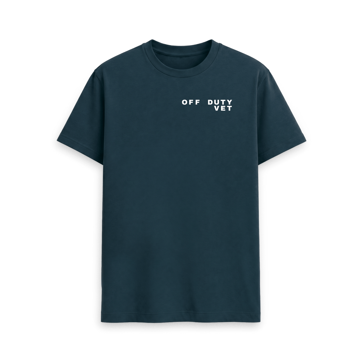 Denim Blue Printed T-shirt Front