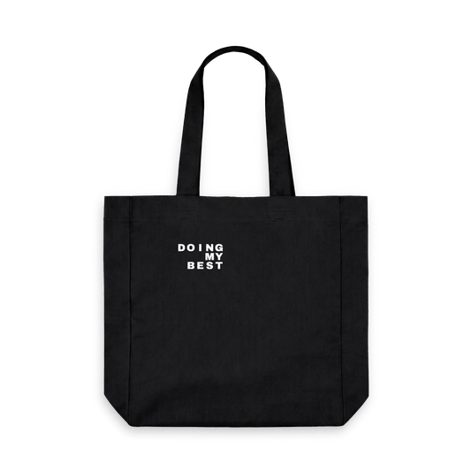 Black Printed Bag Front