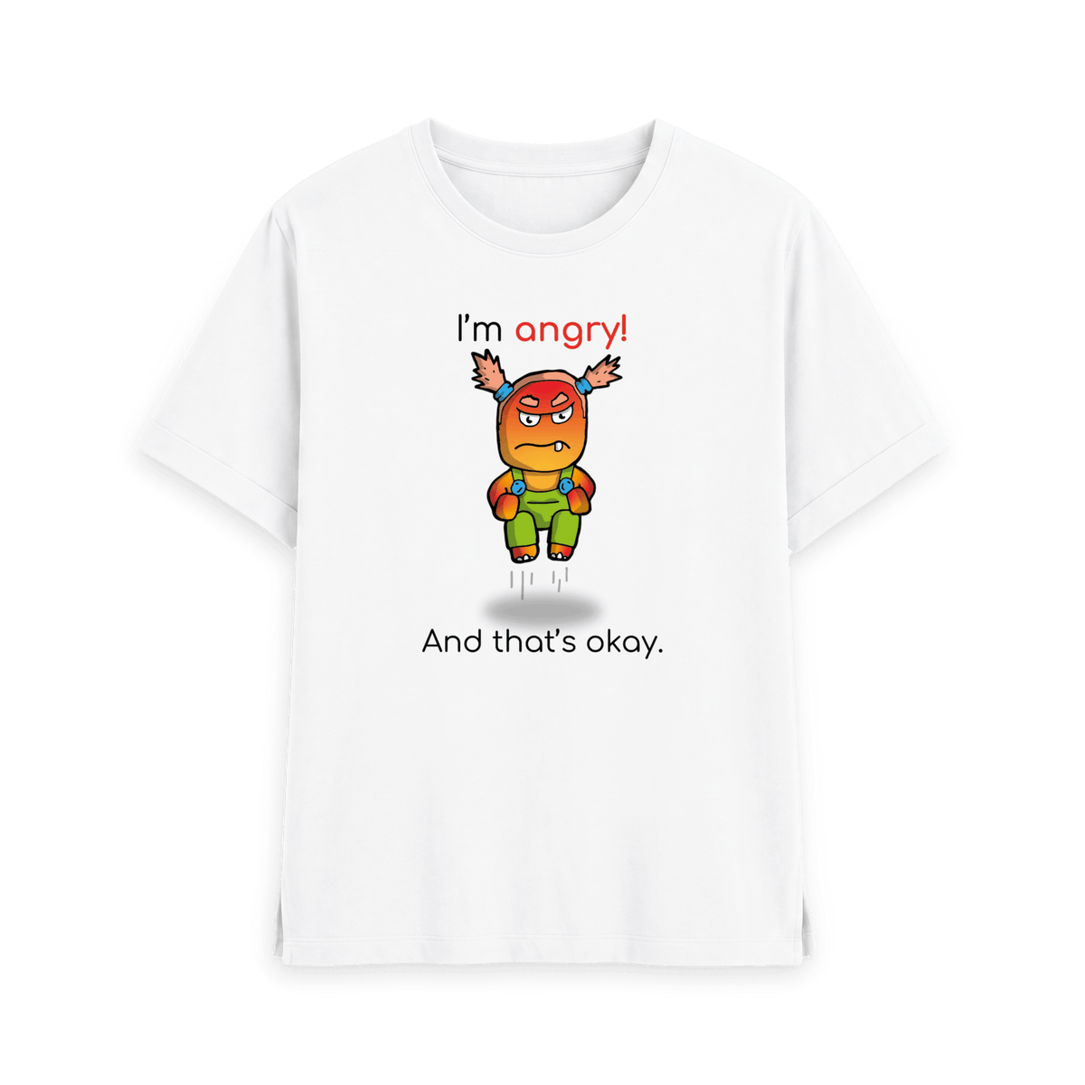 White Printed T-shirt Front