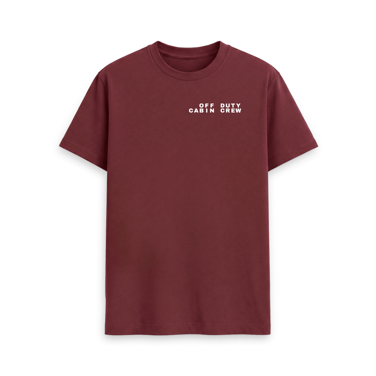 Red Wine Printed T-shirt Front