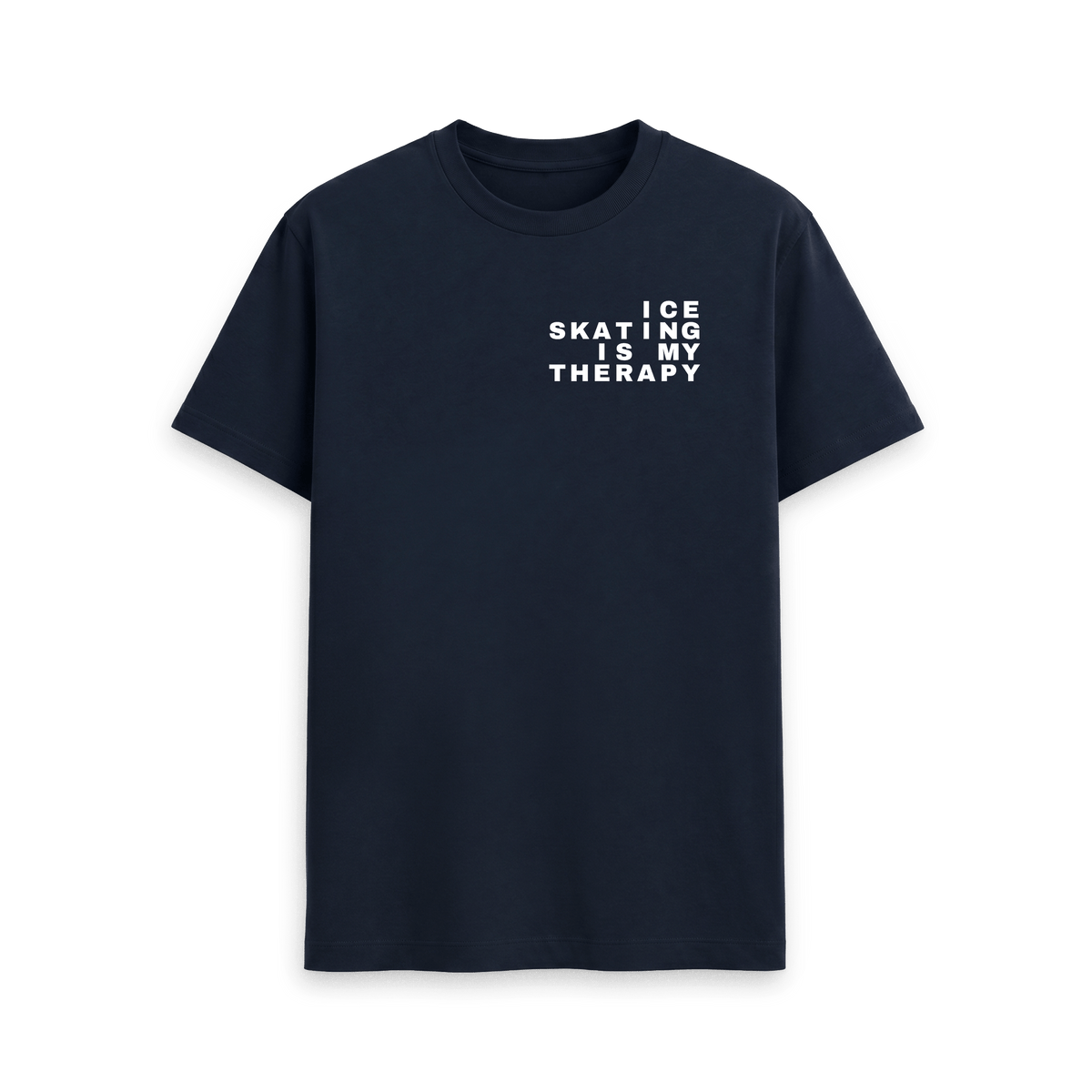 Navy Blue Printed T-shirt Front